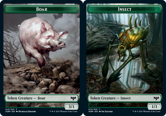 Boar Token // Insect Token - Foil