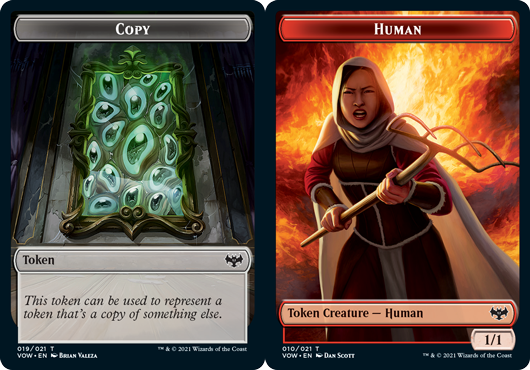 Copy Token // Human Token (010) - Foil