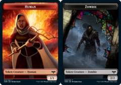 Human Token (010) // Zombie Token (008) - Foil