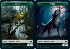 Insect // Wolf (014) Double-sided Token - Foil