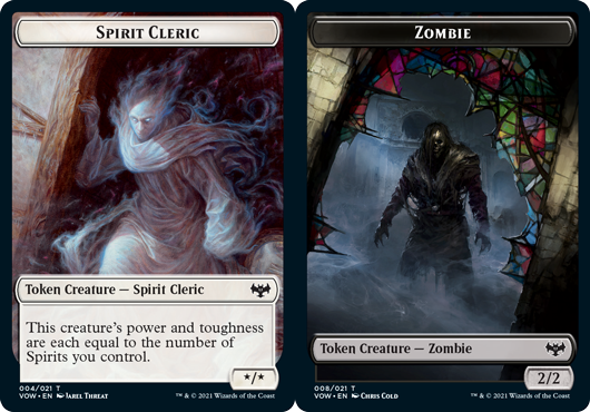 Spirit Cleric Token // Zombie Token (008) - Foil Spirit Cleric Token // Zombie Token (008) - Foil