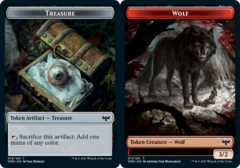 Treasure Token // Wolf Token (011) - Foil