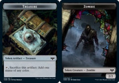 Zombie (008) // Treasure Double-sided Token - Foil