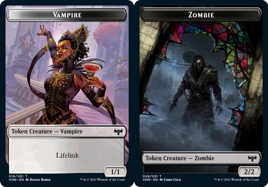 Vampire Token (016) // Zombie Token (008) - Foil Vampire Token (016) // Zombie Token (008) - Foil
