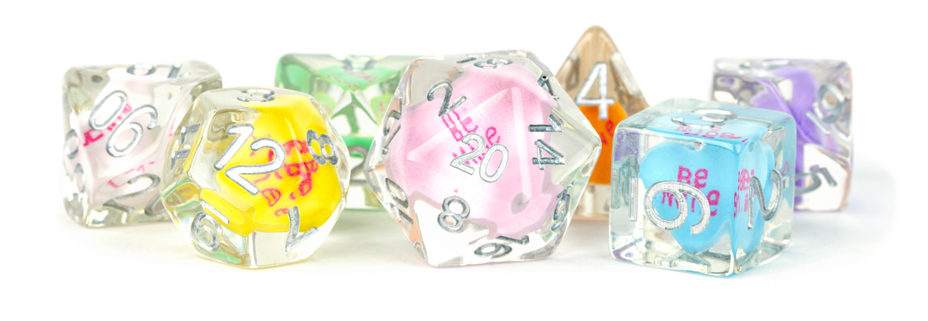 Resin Poly Set: Love Dice