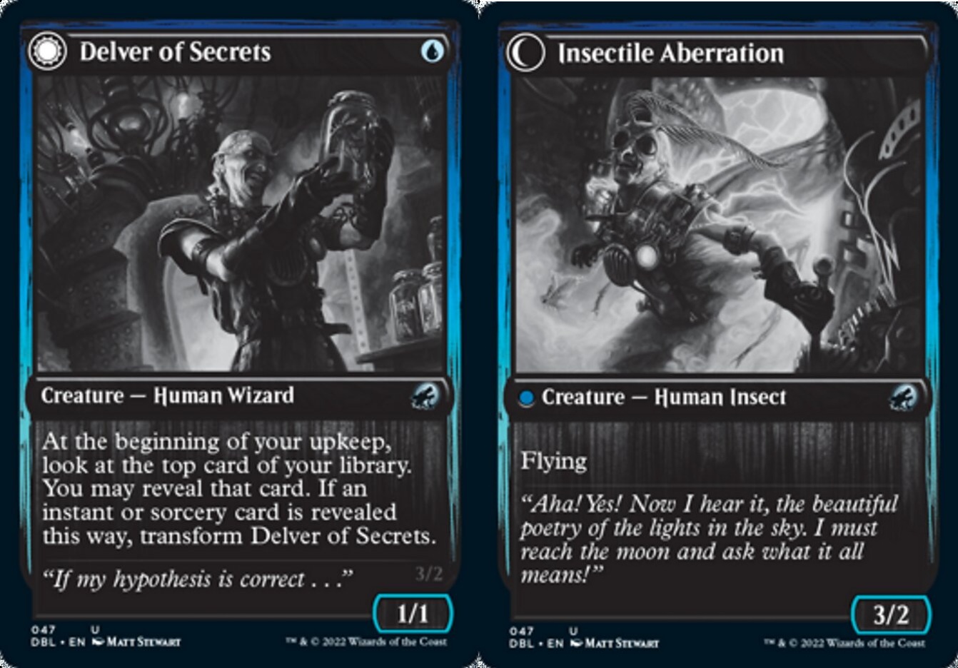 Delver of Secrets // Insectile Aberration