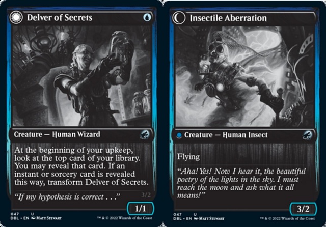 Delver of Secrets // Insectile Aberration - Foil