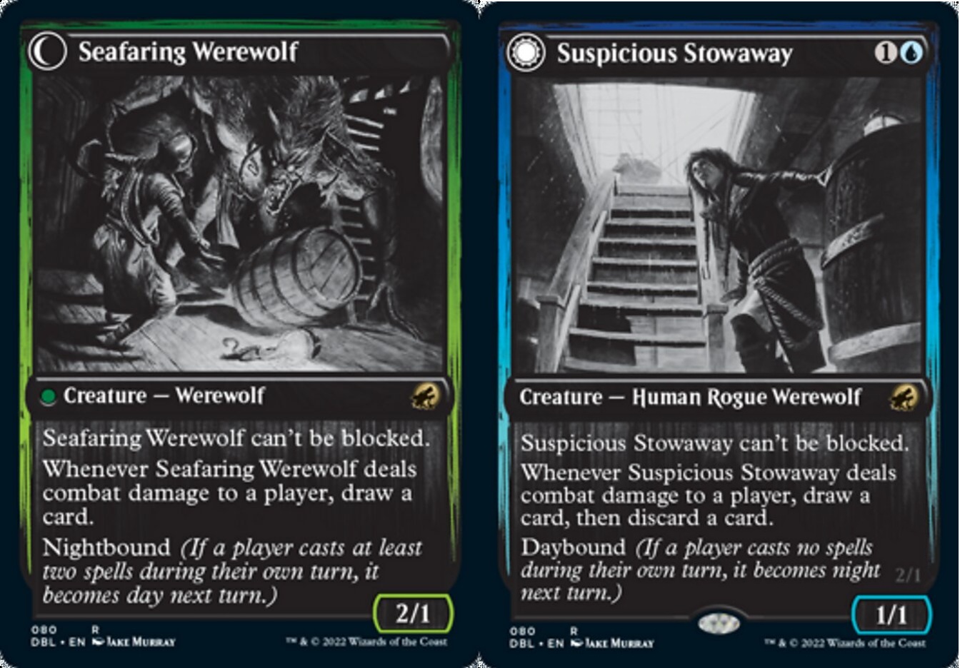 Suspicious Stowaway // Seafaring Werewolf - Foil