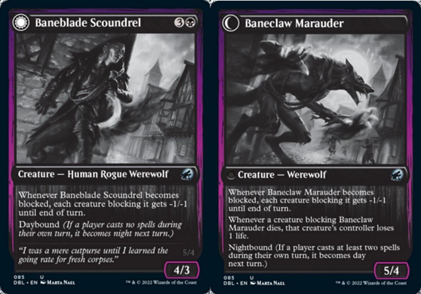 Baneblade Scoundrel // Baneclaw Marauder - Foil