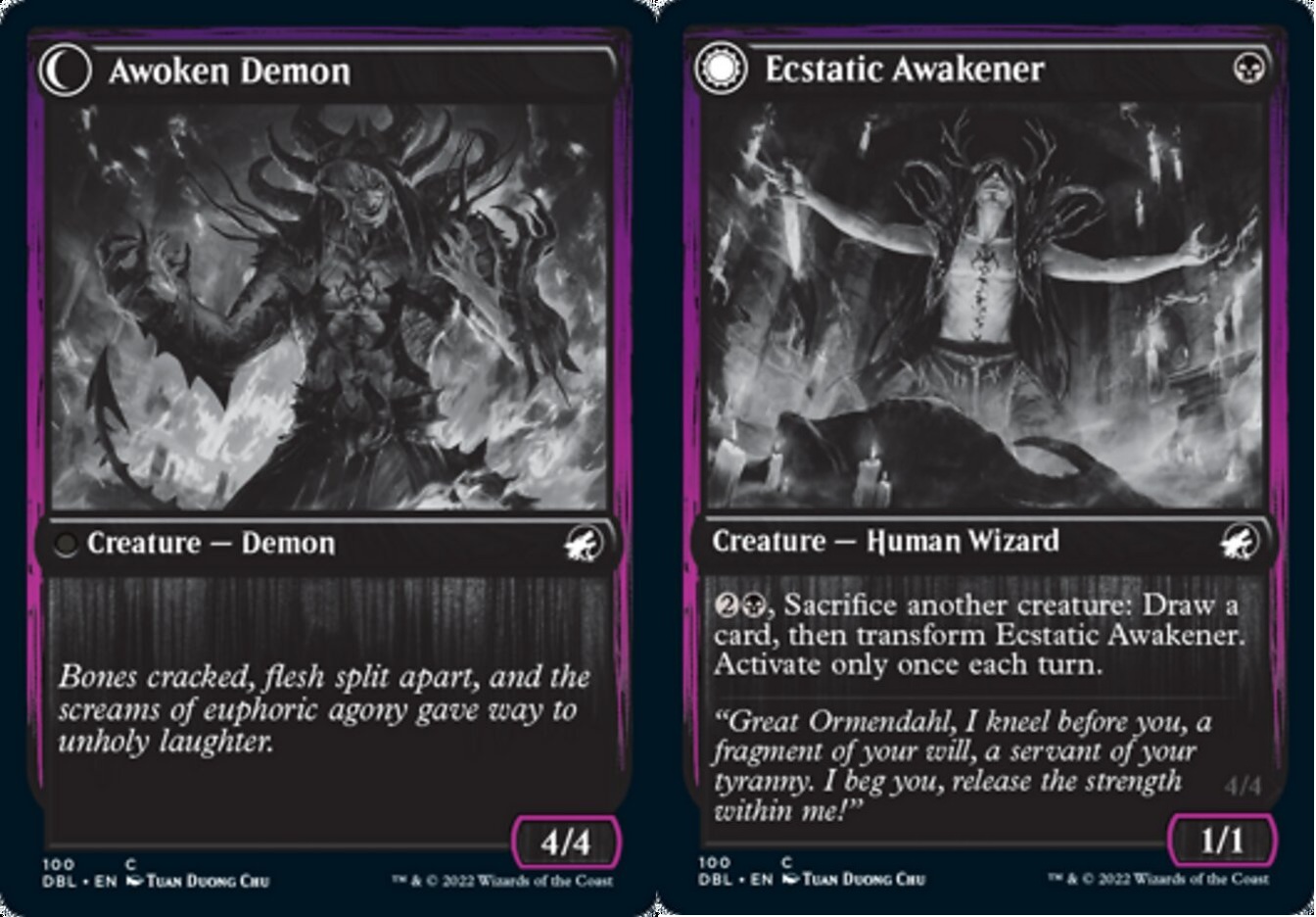 Ecstatic Awakener // Awoken Demon - Magic Singles » Current Standard Sets »  Innistrad: Double Feature - [DBL] - Frontline Games