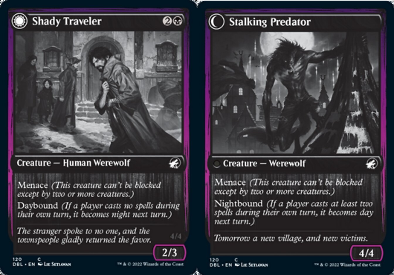 Shady Traveler // Stalking Predator - Foil