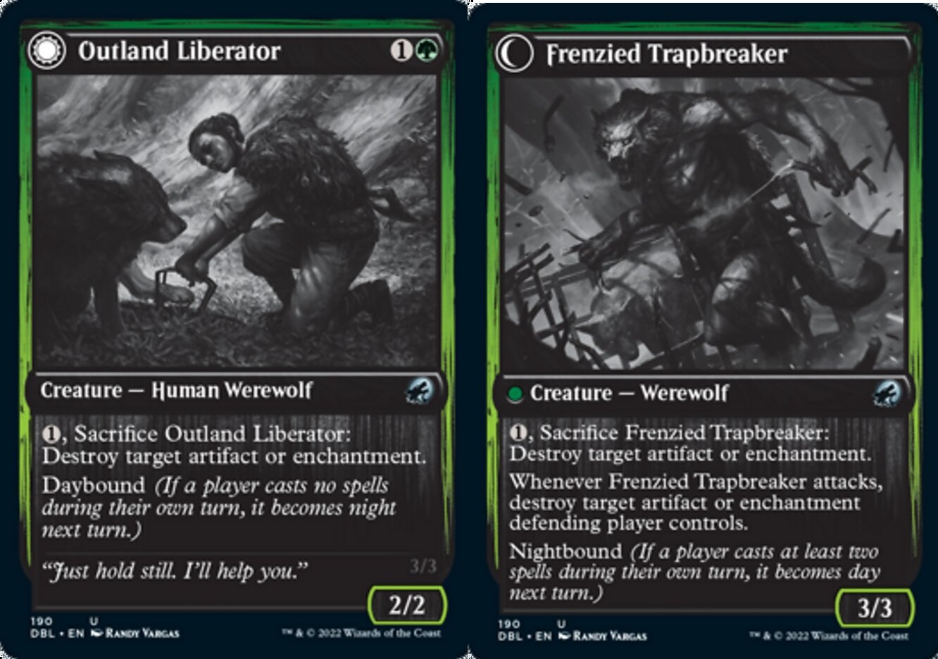 Outland Liberator // Frenzied Trapbreaker - Foil