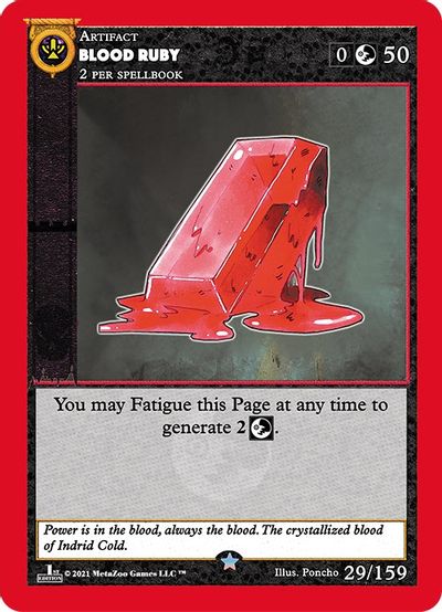 Blood Ruby 29/159 - 1st Edition