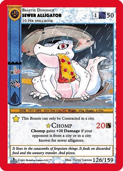 Sewer Alligator 126/159 - 1st Edition