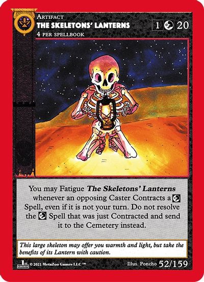 The Skeletons Lanterns 52/159 - 1st Edition