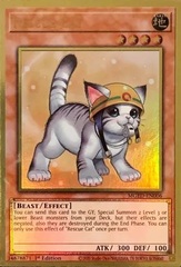 Rescue Cat (Alternate Art) - MGED-EN006 - Premium Gold Rare - 1st Edition