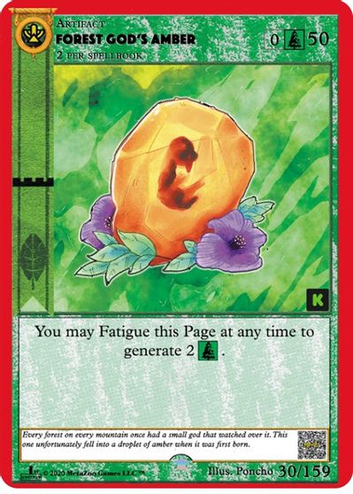 Forest Gods Amber 30/159