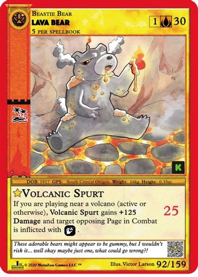 Lava Bear 92/159