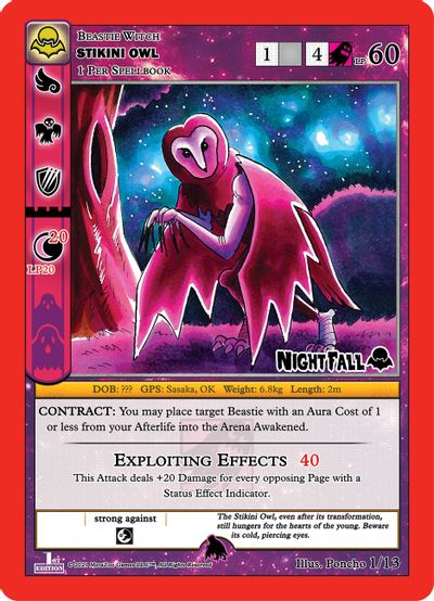 Stikini Owl 1/13 - Sealed Promo
