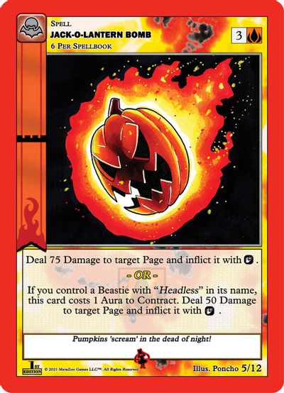 Jack-O-Lantern Bomb 5/12