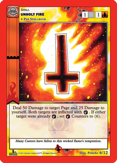Unholy Fire 6/12