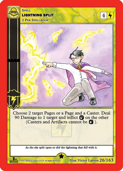 Lightning Split 26/163 - 1st Edition