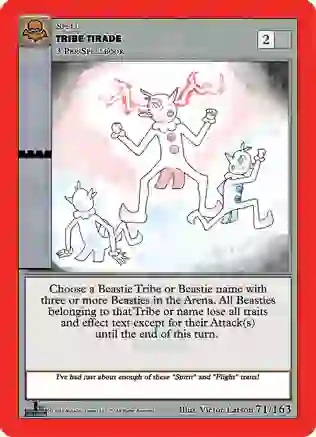 Tribe Tirade 71/163 - 1st Edition