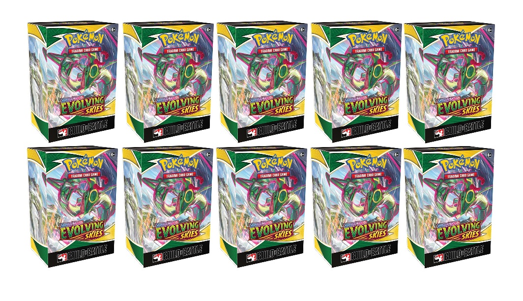 Sword & Shield - Evolving Skies Build & Battle Box Display (Set of 10)