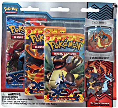 XY - Flashfire - Collector Pin 3 Pack Blister - Mega Charizard Y