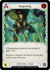 Burgeoning (Blue) - Rainbow Foil - Unlimited Edition