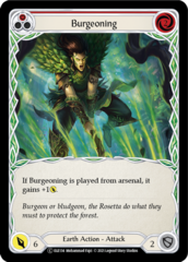 Burgeoning (Red) - Rainbow Foil - Unlimited Edition