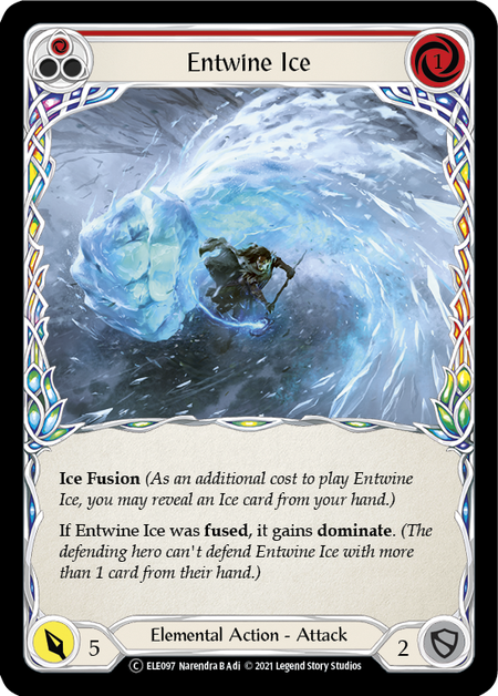 Entwine Ice (Red) - Rainbow Foil - Unlimited Edition