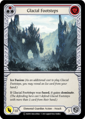 Glacial Footsteps (Red) - Rainbow Foil - Unlimited Edition