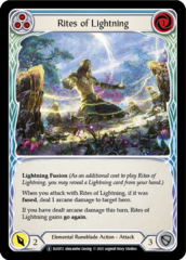 Rites of Lightning (Blue) - Rainbow Foil - Unlimited Edition