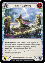 Rites of Lightning (Yellow) - Rainbow Foil - Unlimited Edition