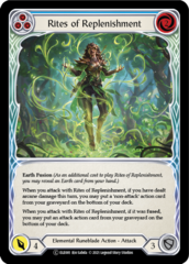 Rites of Replenishment (Blue) - Rainbow Foil - Unlimited Edition