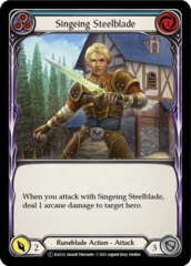 Singeing Steelblade (Blue) - Rainbow Foil - Unlimited Edition