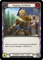 Singeing Steelblade (Red) - Rainbow Foil - Unlimited Edition