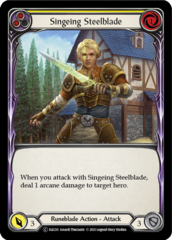 Singeing Steelblade (Yellow) - Rainbow Foil - Unlimited Edition