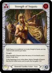 Strength of Sequoia (Blue) - Rainbow Foil - Unlimited Edition