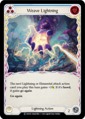 Weave Lightning (Blue) - Rainbow Foil - Unlimited Edition