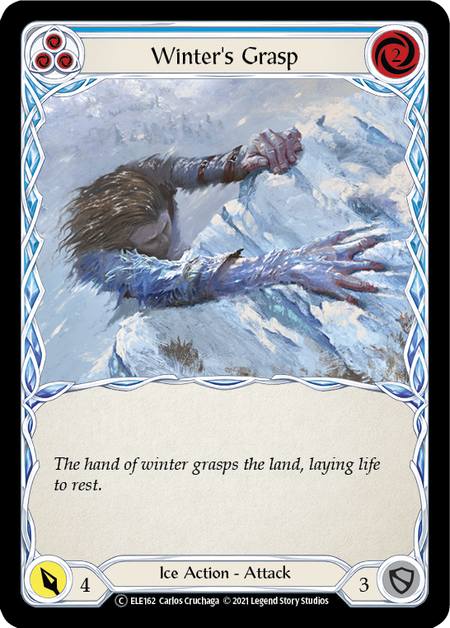 Winters Grasp (Blue) - Rainbow Foil - Unlimited Edition
