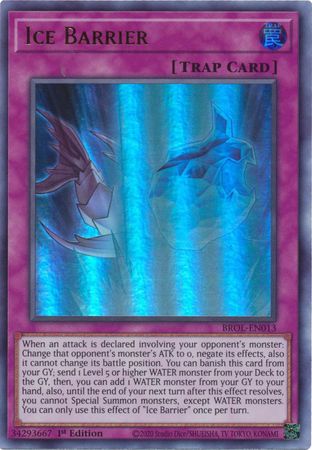 Ice Barrier - BROL-EN013 - Ultra Rare - 1st Edition