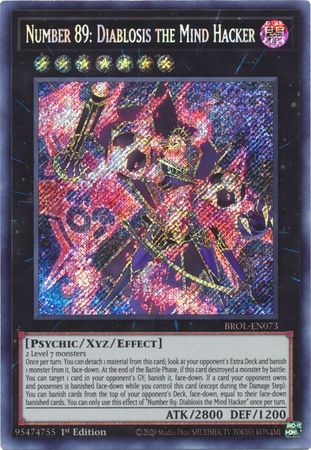 Numero 89 : Diablosis the Mind Hacker - BROL-EN073 - Secret Rare - 1ere edition // Battles of Legend: Brothers of Legend - BROL
