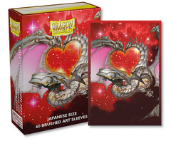 Dragon Shield Sleeves: Japanese - Brushed “Valentine Dragons 2022” Art, Limited Edition (60 ct.)