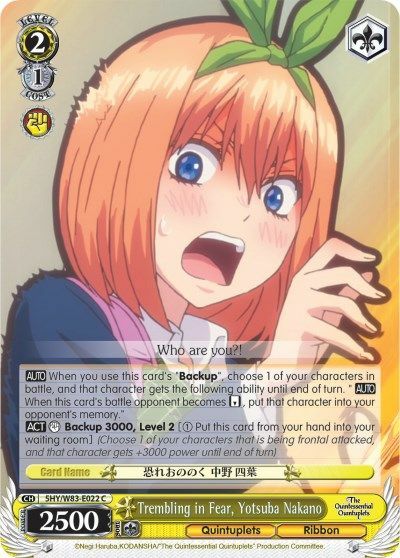 Trembling in Fear, Yotsuba Nakano - 5HY/W83-E022 - C