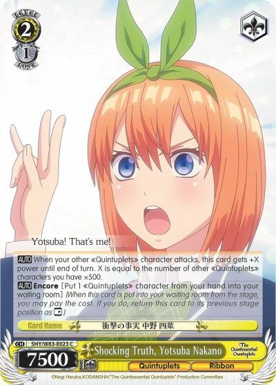 Shocking Truth, Yotsuba Nakano - 5HY/W83-E023 - C