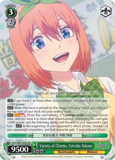 Variety of Charms, Yotsuba Nakano - 5HY/W83-E028 - RR+