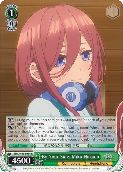 By Your Side, Miku Nakano - 5HY/W83-E034 - R