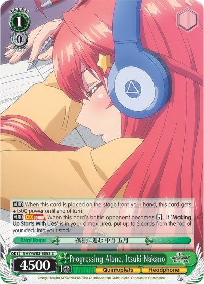 Progressing Alone, Itsuki Nakano - 5HY/W83-E053 - C